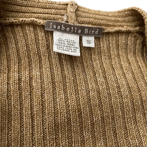 Isabella Bird Anthropologie Rayon/Wool Blend Sweater, Sz S - Picture 9 of 11